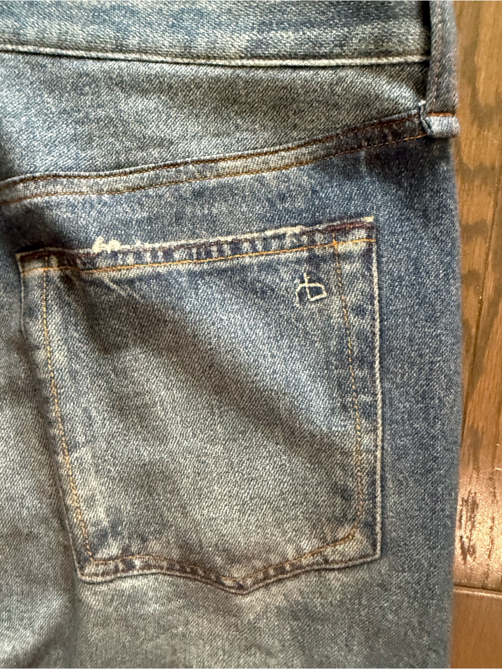 RAG & BONE rb Miramar Wide-Leg Sweatpant Jean Size 27 - Picture 8 of 12